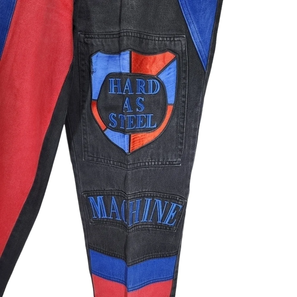 MACHINE DENIM JEANS AND MATCHING HOODED PULLOVER